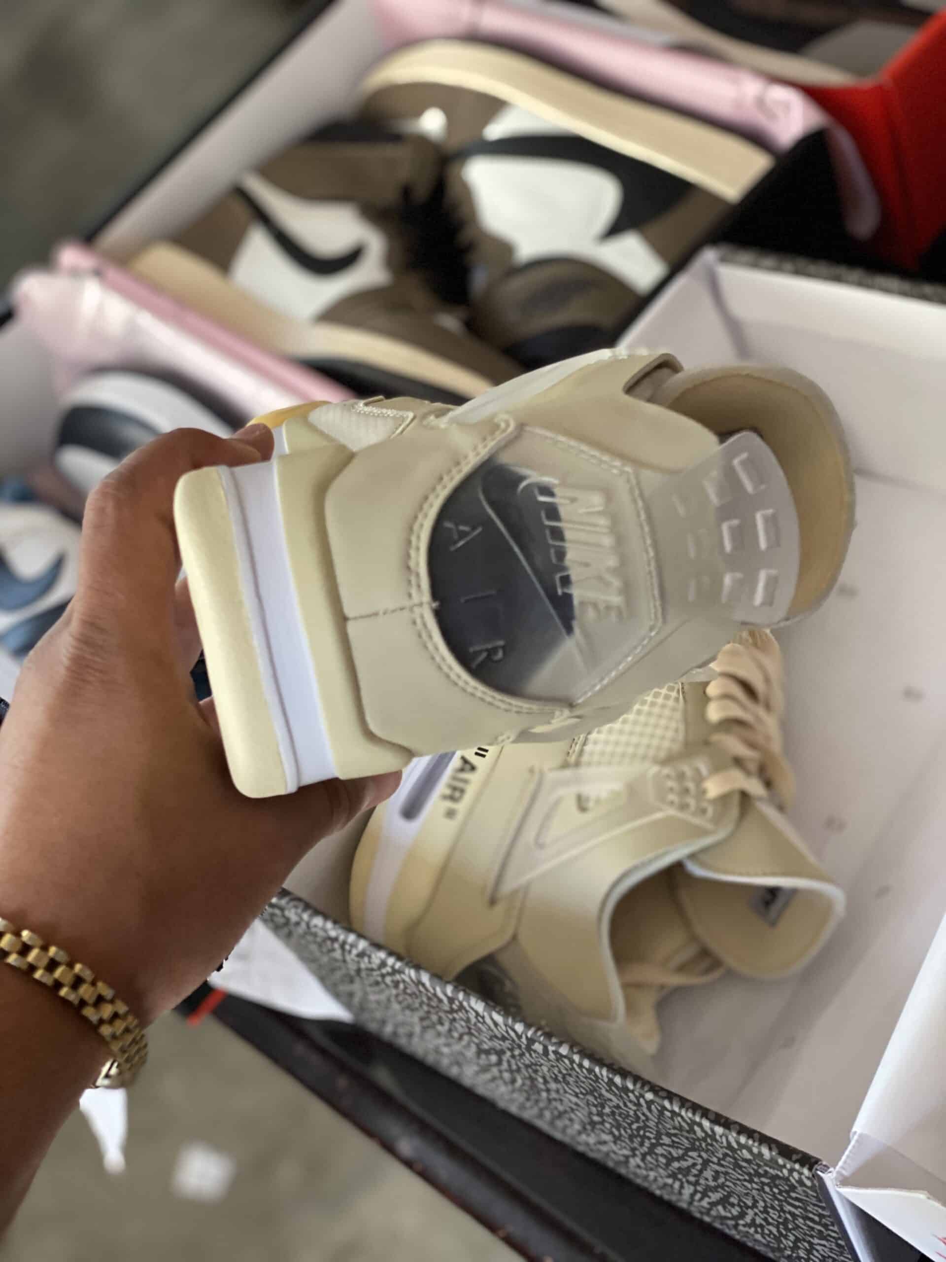 Jordan 4 Off White Sail
