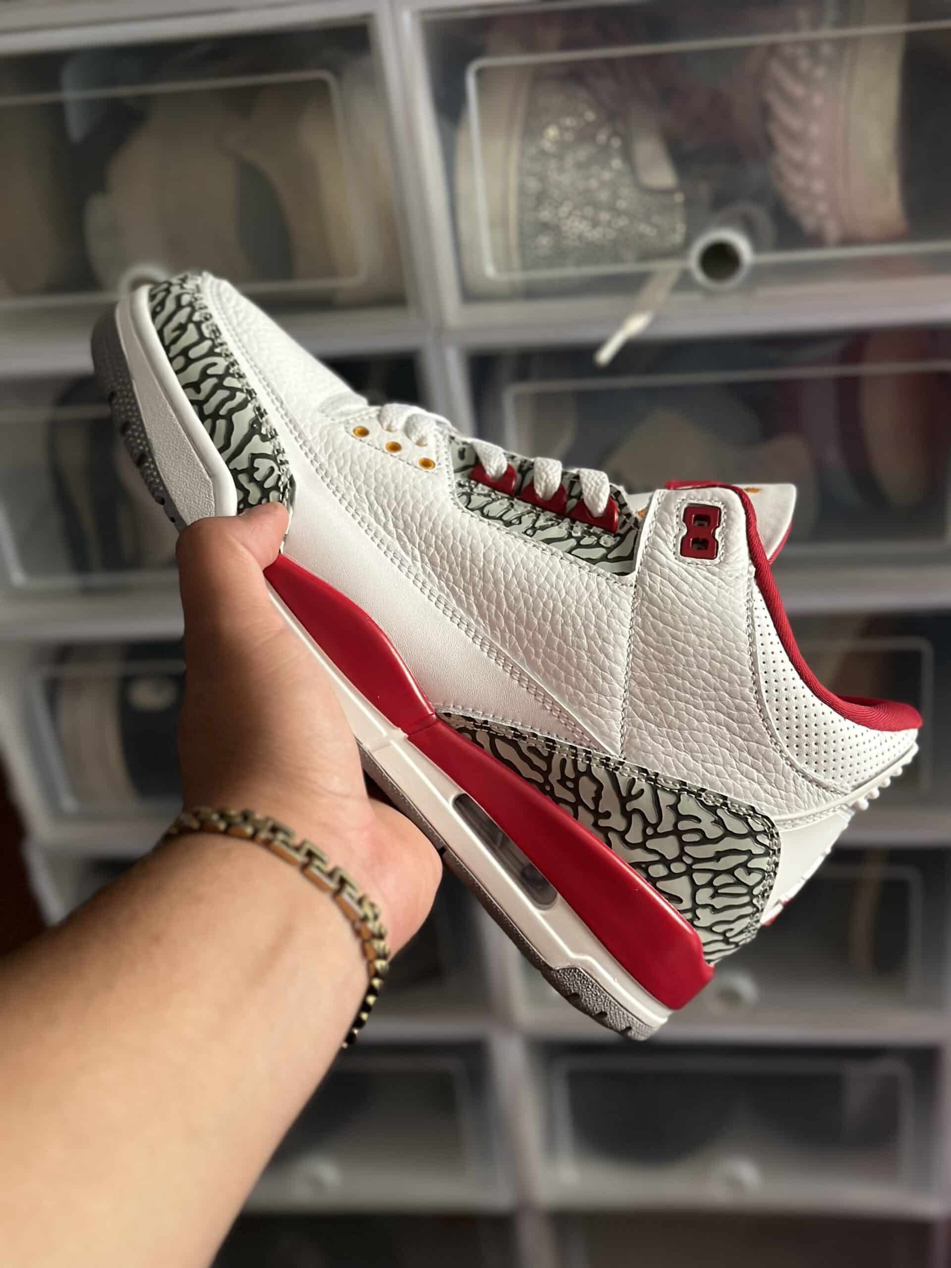 Jordan 3 Cardinal Red