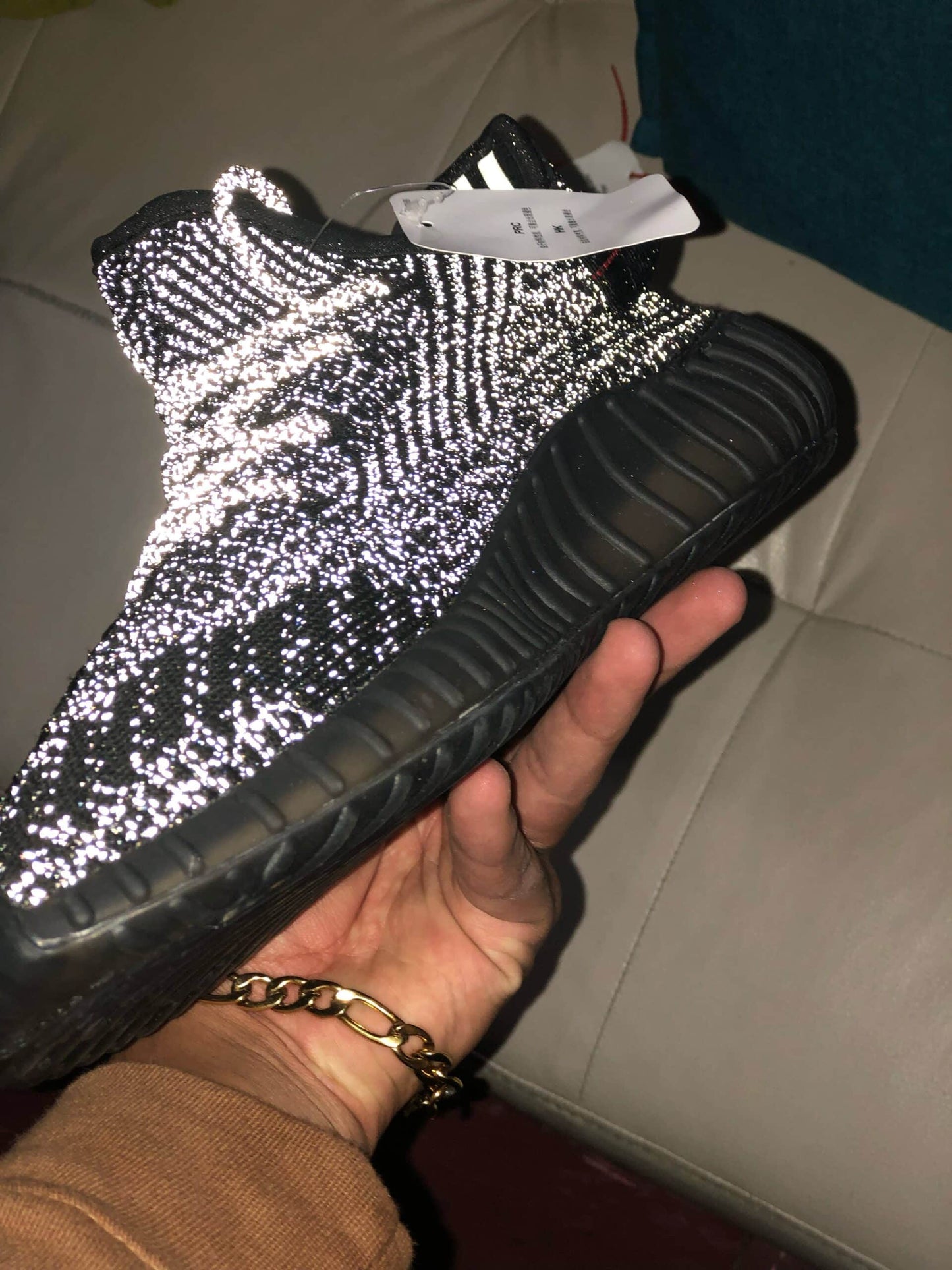 Yeezy black reflective
