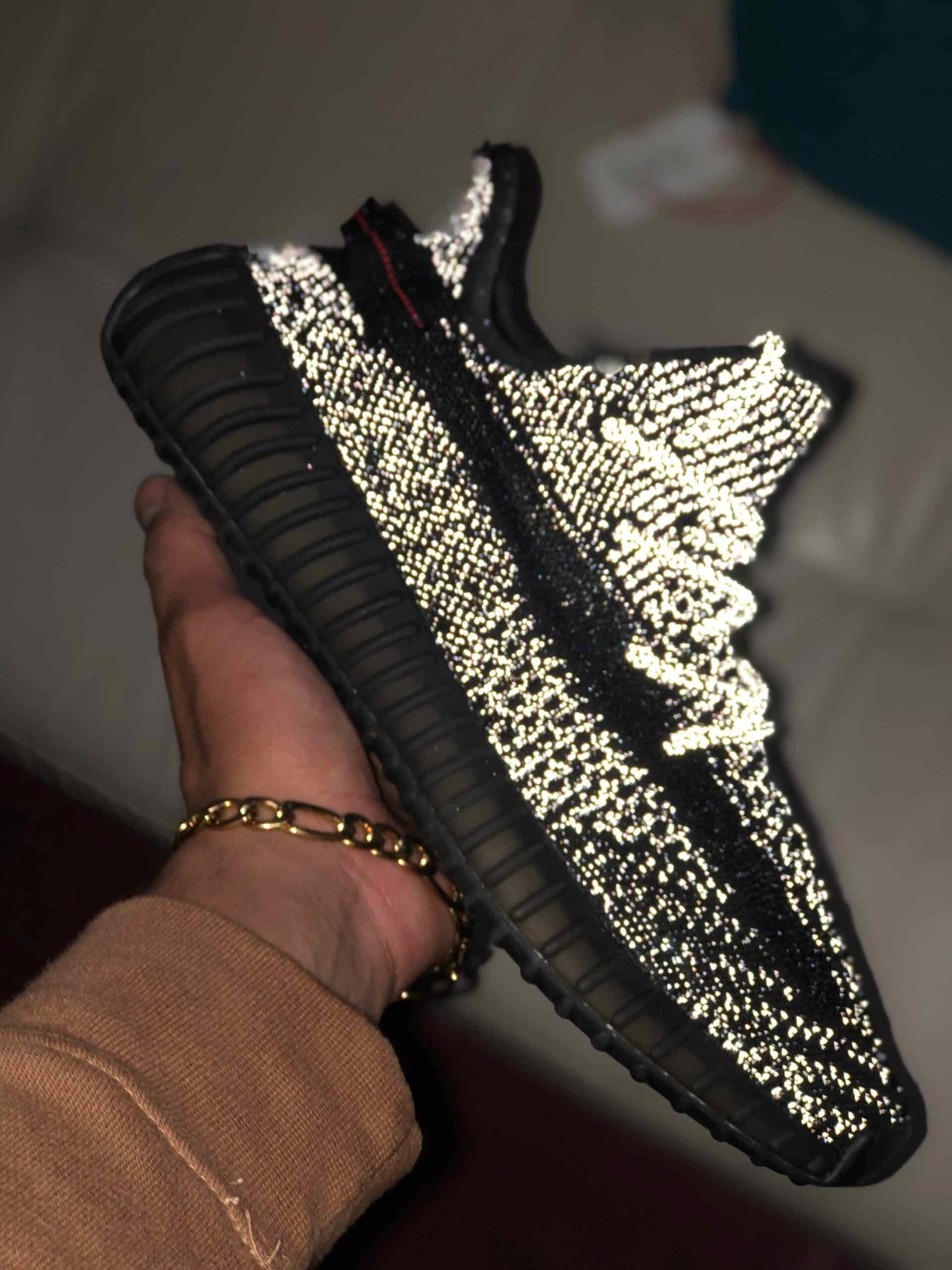 Yeezy black reflective