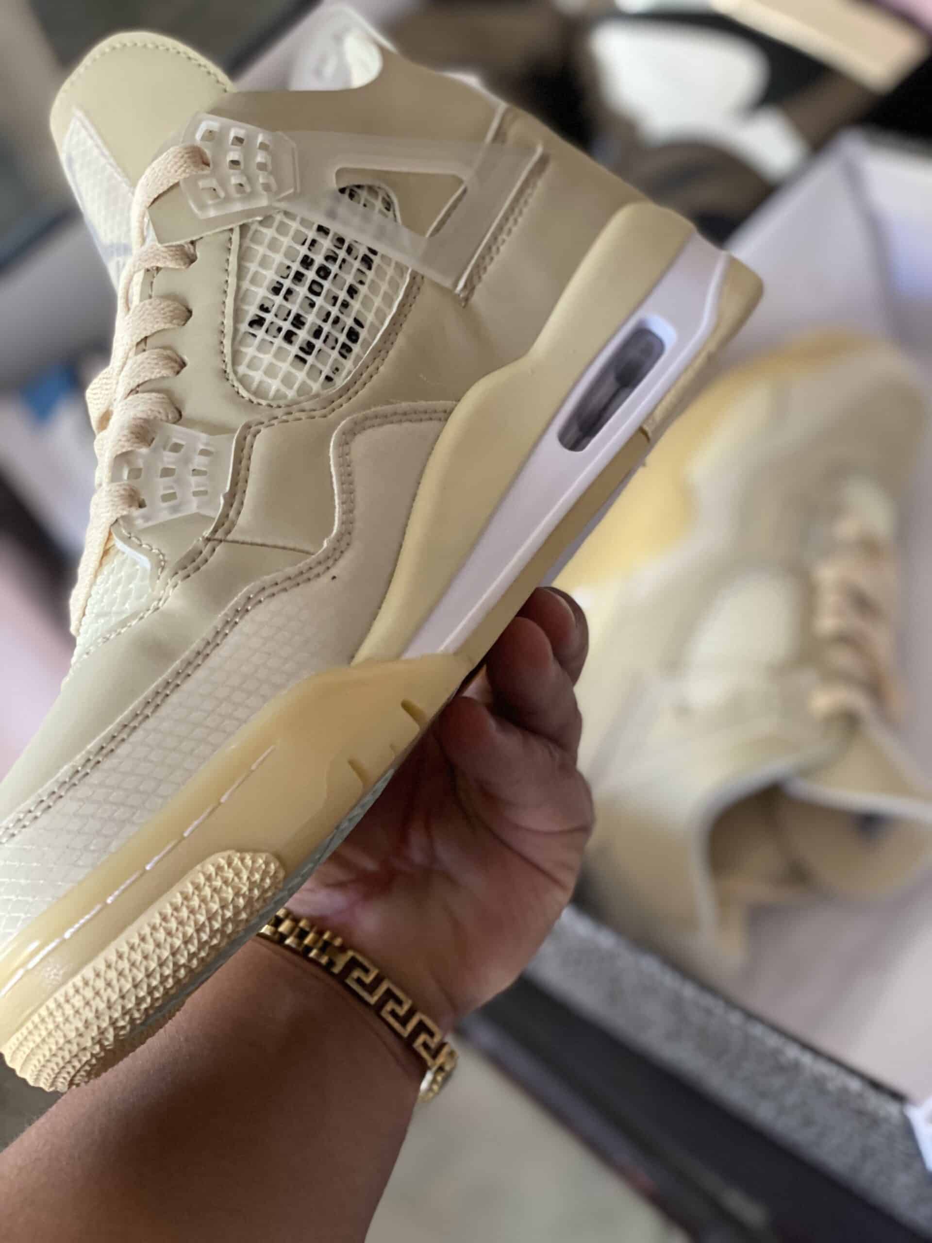Jordan 4 Off White Sail