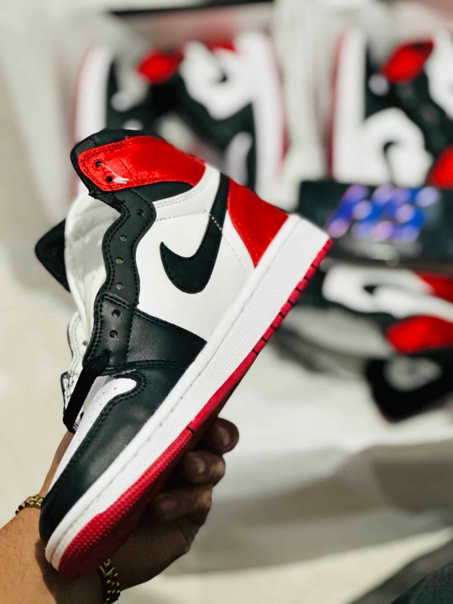 Jordan 1 Black Toe Satin